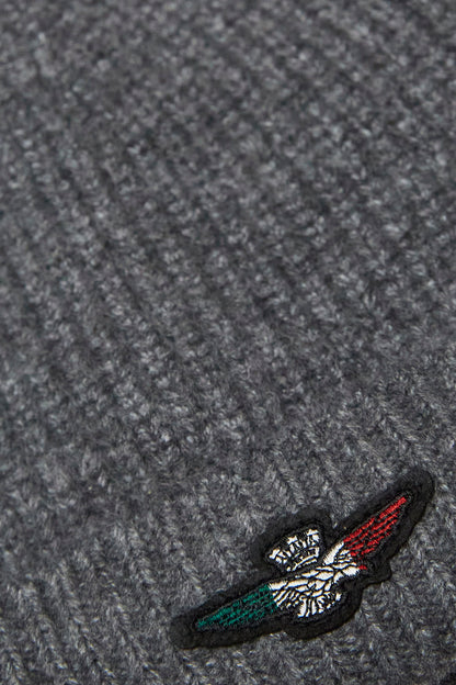 Berretto con patch aquila tricolore
