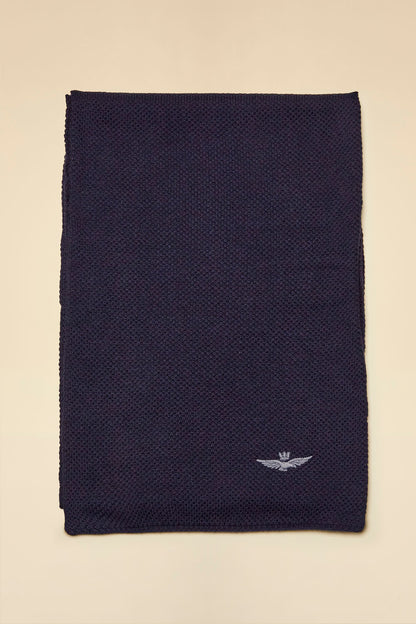 Sciarpa in cotone-lana punto riso