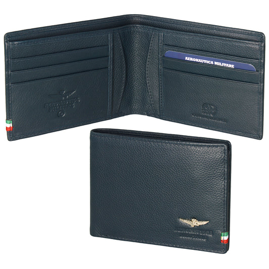 Flag wallet with credit card holder in leather AM 104 