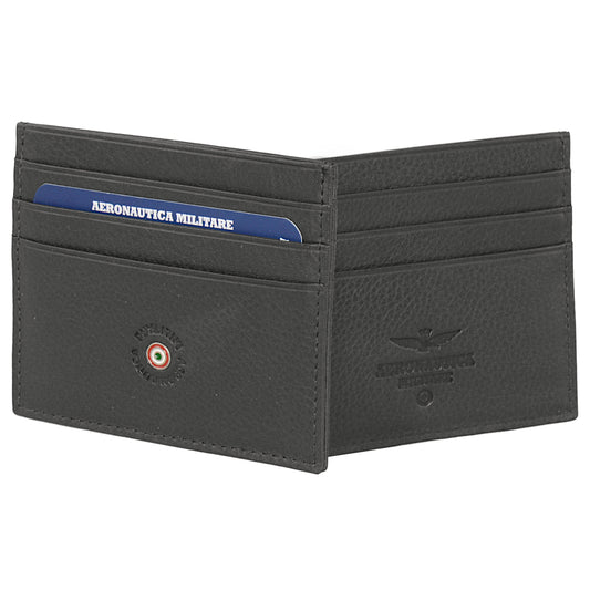 AM 136 plate line leather credit card holder 