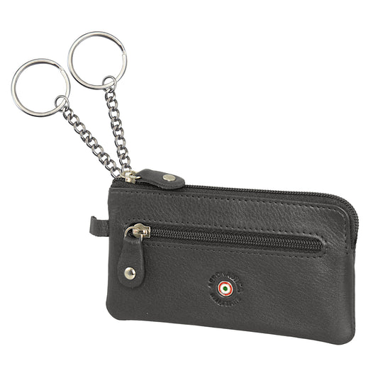 Leather key ring with coin holder AM 137 