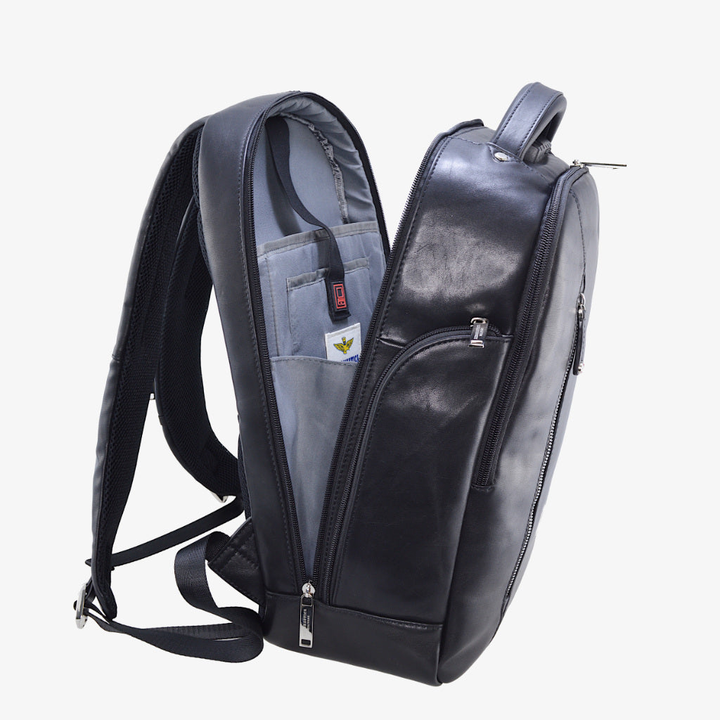 Thunder AM 464 leather laptop backpack 