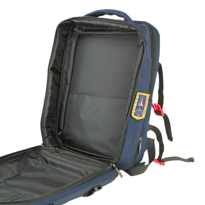Aeronautica Militare Zaino uomo porta PC rigido linea Patch  BLU AM582BL