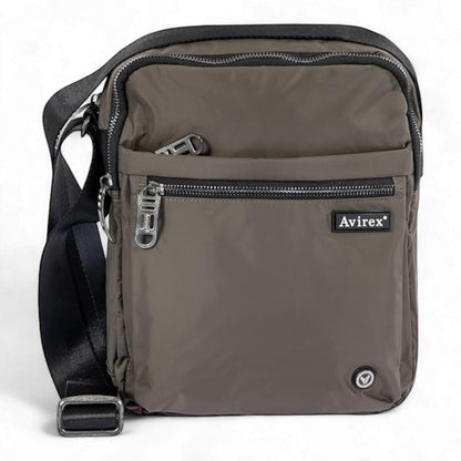 Avirex, Bomber Borsello medio da uomo con tracolla Verde- BMB19-600 - Pelletteria Domizio