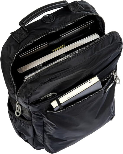 Avirex, Bomber zaino da uomo porta PC 16.6 in nylon Nero - Pelletteria Domizio
