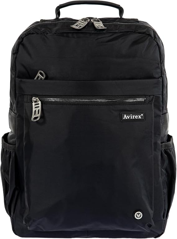 Avirex, Bomber zaino da uomo porta PC 16.6 in nylon Nero - Pelletteria Domizio
