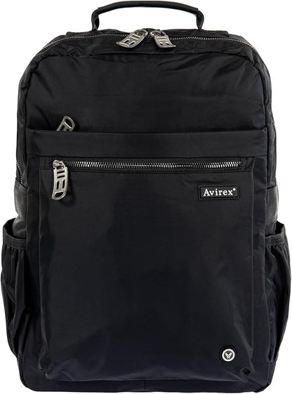 Avirex, Bomber zaino da uomo porta PC 16.6 in nylon Nero - Pelletteria Domizio