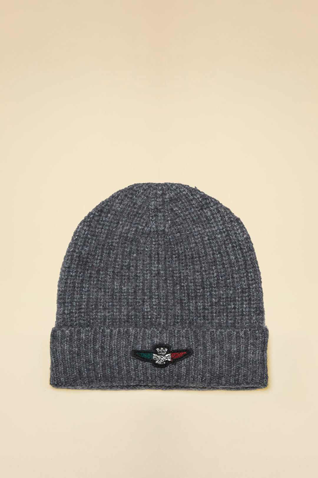 Berretto con patch aquila tricolore - Pelletteria Domizio