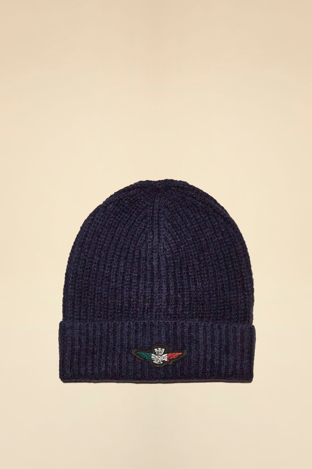 Berretto con patch aquila tricolore - Pelletteria Domizio
