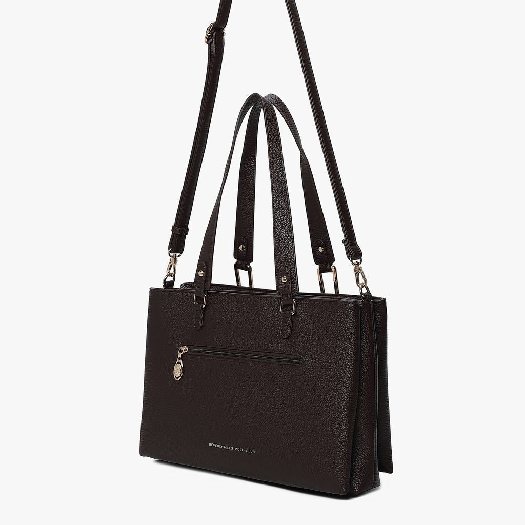 BORSA DONNA BEVERLY HILLS POLO CLUB Art 4670 MORO - Pelletteria Domizio