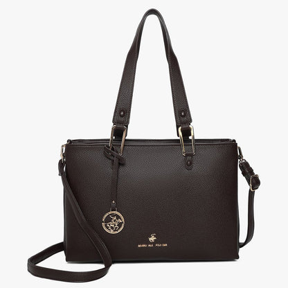 BORSA DONNA BEVERLY HILLS POLO CLUB Art 4670 MORO - Pelletteria Domizio