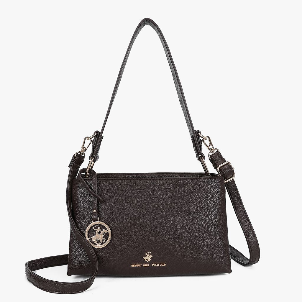BORSA DONNA BEVERLY HILLS POLO CLUB Art 4671 MORO - Pelletteria Domizio