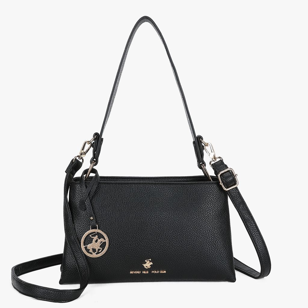 BORSA DONNA BEVERLY HILLS POLO CLUB Art 4671 NERO - Pelletteria Domizio