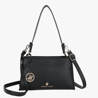 BORSA DONNA BEVERLY HILLS POLO CLUB Art 4671 NERO - Pelletteria Domizio