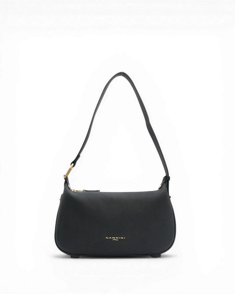 Borsa Nannini Firenze 100% pelle Linea KEIRA MEDIA 18677 Nero - Pelletteria Domizio