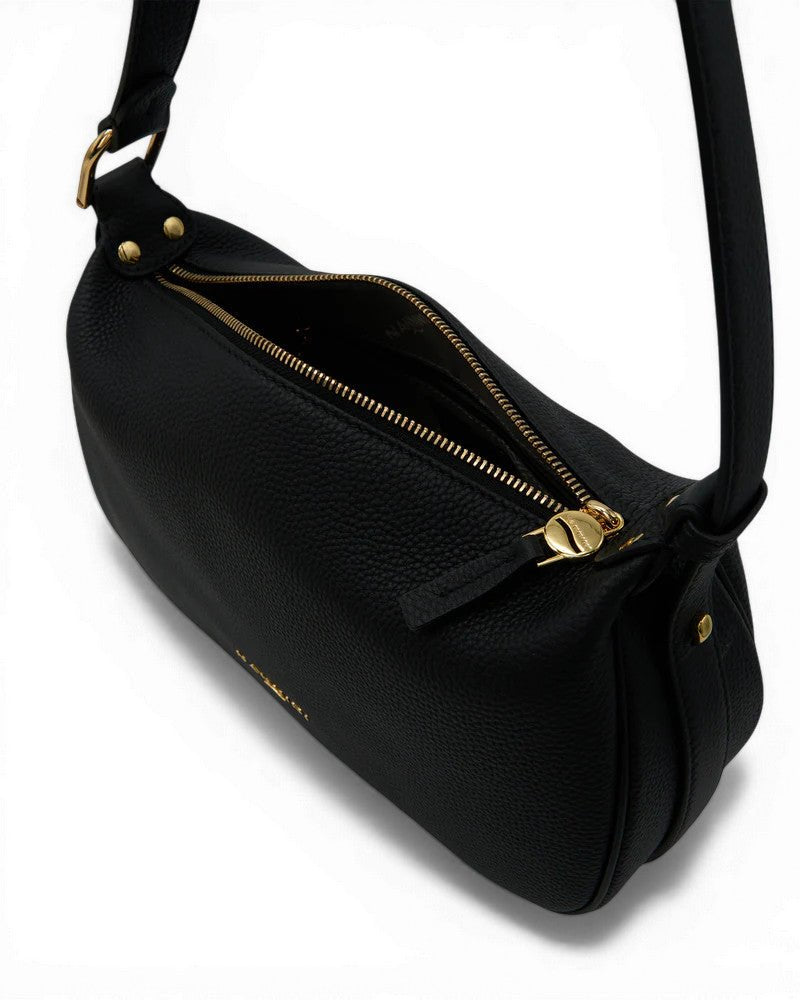Borsa Nannini Firenze 100% pelle Linea KEIRA MEDIA 18677 Nero - Pelletteria Domizio
