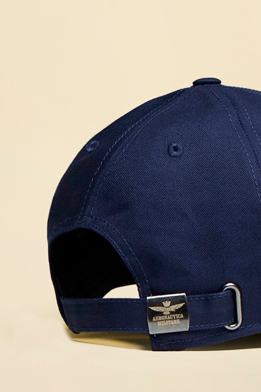 Cappellino in cotone con ricami BLU NAVY - Pelletteria Domizio