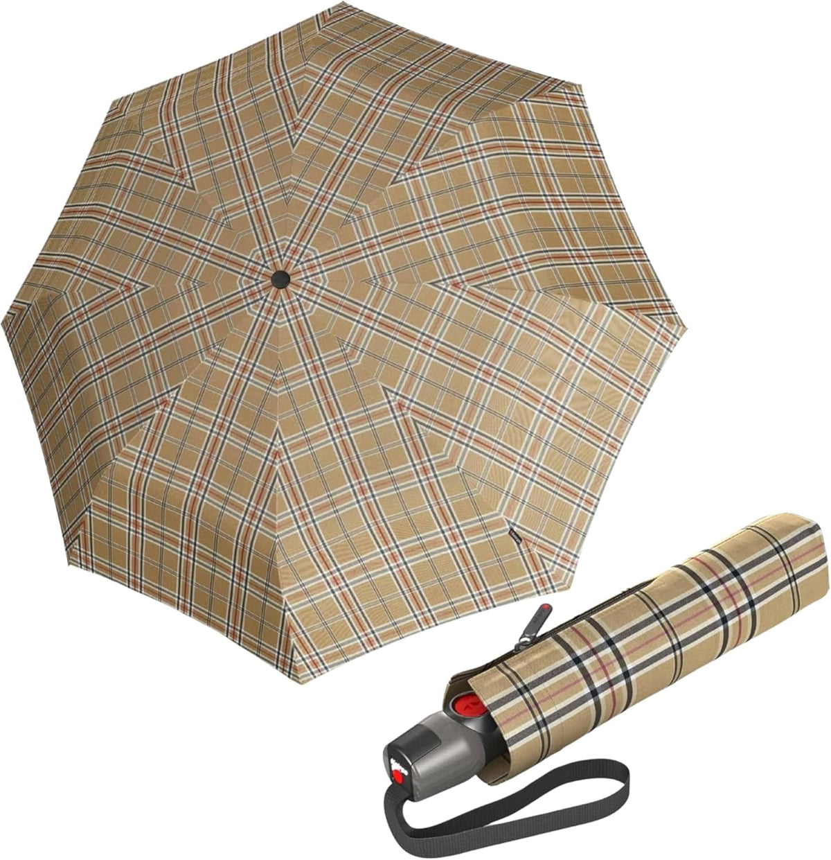 Knirps T.200 Medium Duomatic fantasia scozzese - Pelletteria Domizio