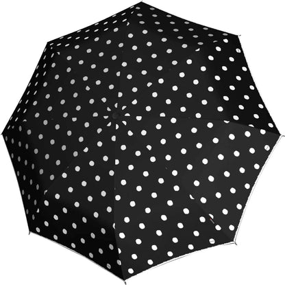 Knirps T.200 Medium Duomatic pois nero - Pelletteria Domizio