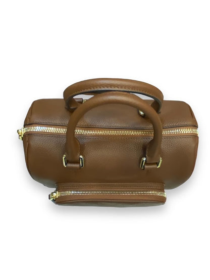 Nannini Firenze bauletto piccolo con tracolla 26x 18x15 cm 100% pelle Art. 18059 (Cuoio) - Pelletteria Domizio