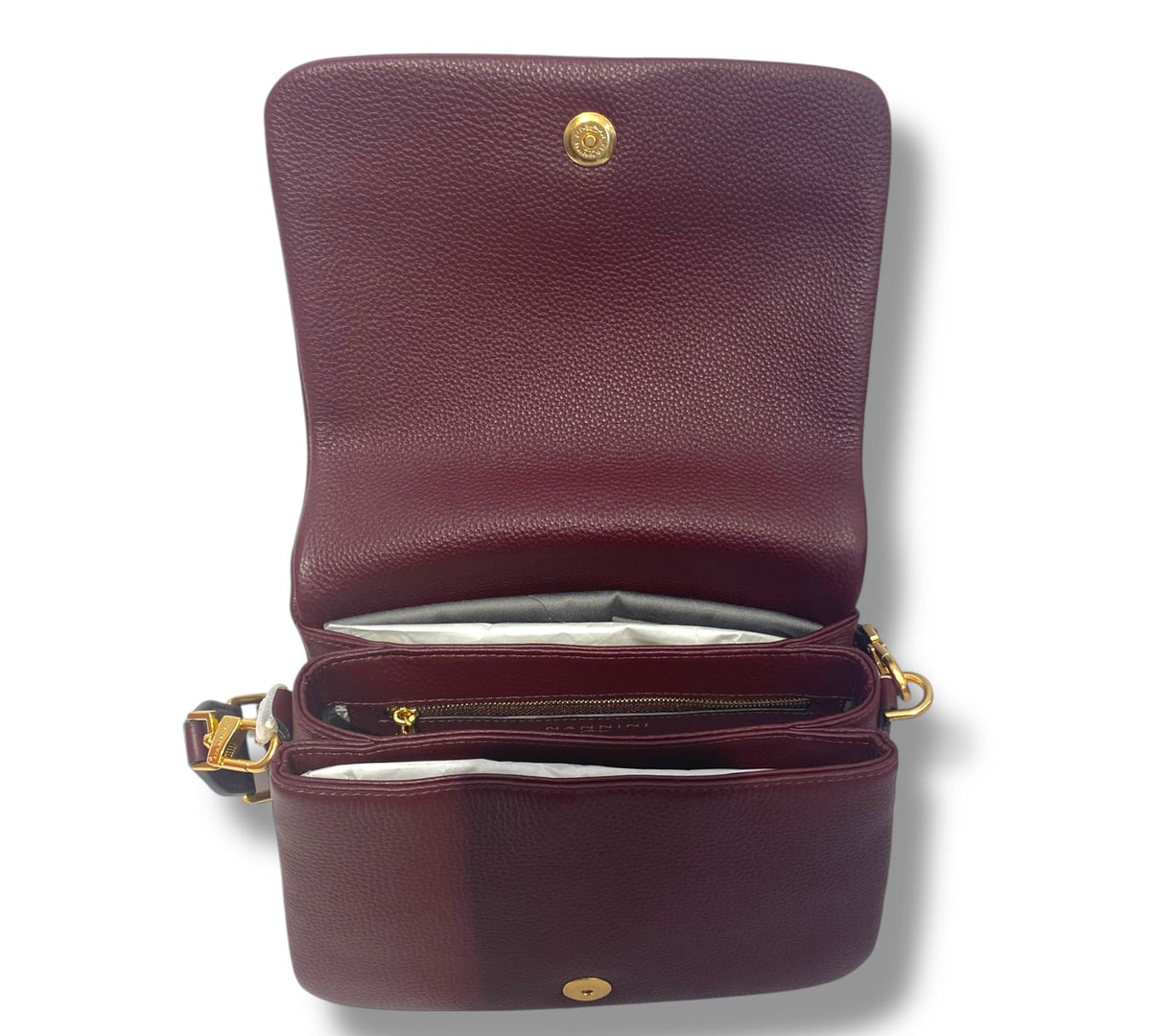 Nannini Firenze BORSA 100% PELLE LINEA BICE ART. 18655 NERO - Pelletteria Domizio