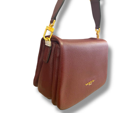 Nannini Firenze BORSA 100% PELLE LINEA BICE ART. 18655 NERO - Pelletteria Domizio