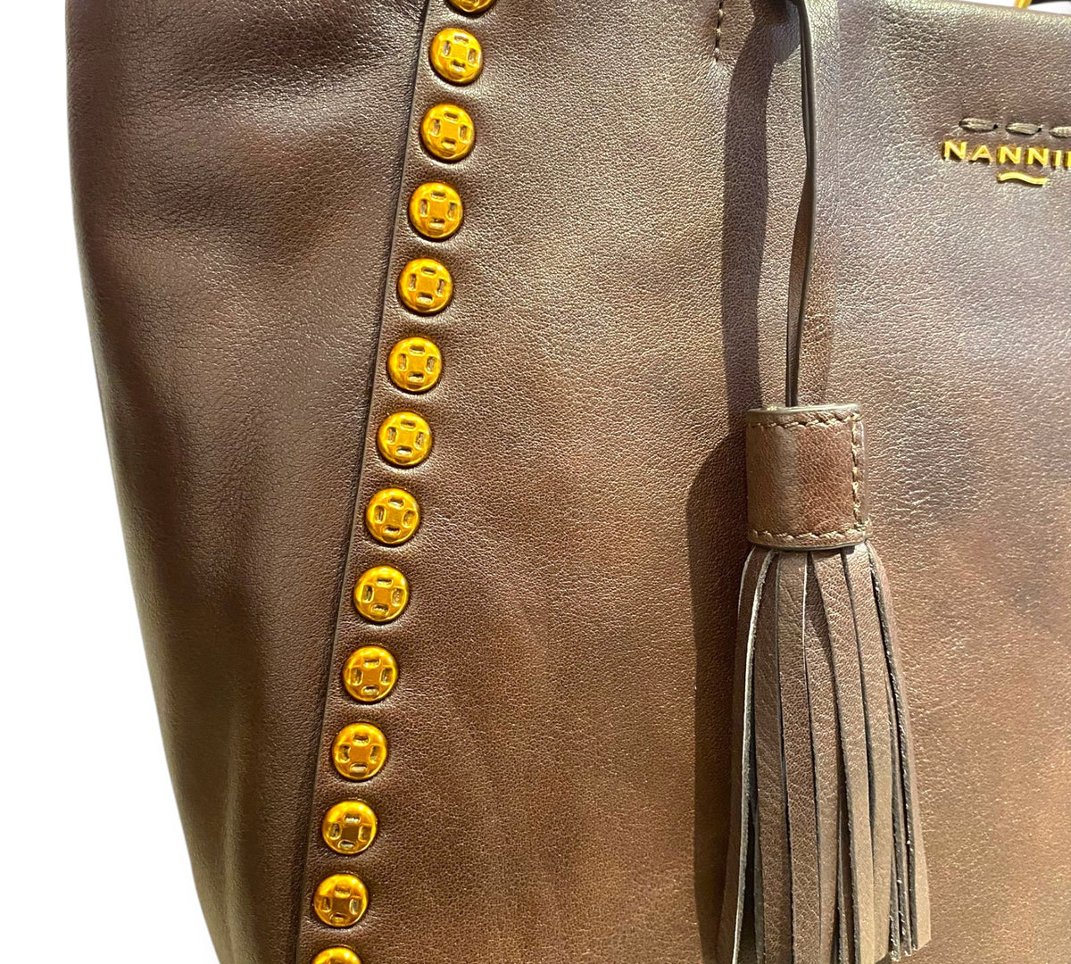 Nannini Firenze BORSA 100% PELLE LINEA Irma ART. 18756 Cuoio - Pelletteria Domizio