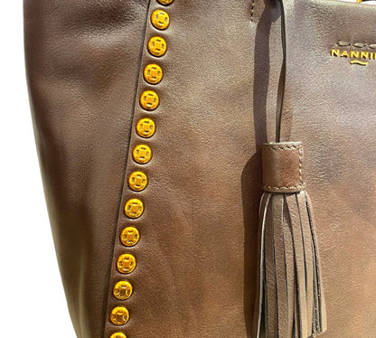 Nannini Firenze BORSA 100% PELLE LINEA Irma ART. 18756 Cuoio - Pelletteria Domizio