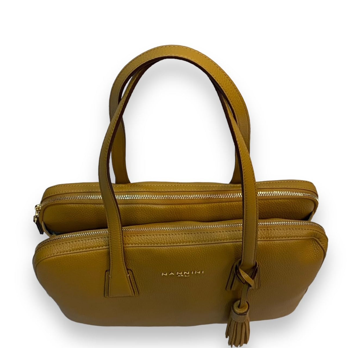 Nannini Firenze Borsa cartella 100% pelle Linea Camilla Art. 18146 (Camel) - Pelletteria Domizio