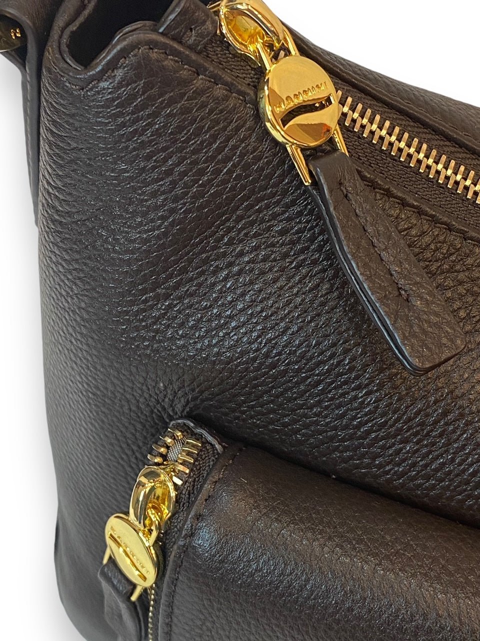 Nannini Firenze Borsa Donna 100% Pelle con tracolla Linea Penelope 18417 Col.Moro - Pelletteria Domizio