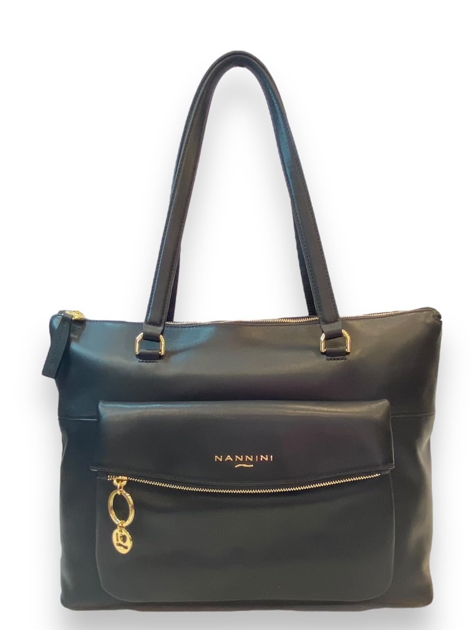 Nannini Firenze Borsa shopper 100% pelle Linea JAMIE art. 17205F (Nero) - Pelletteria Domizio