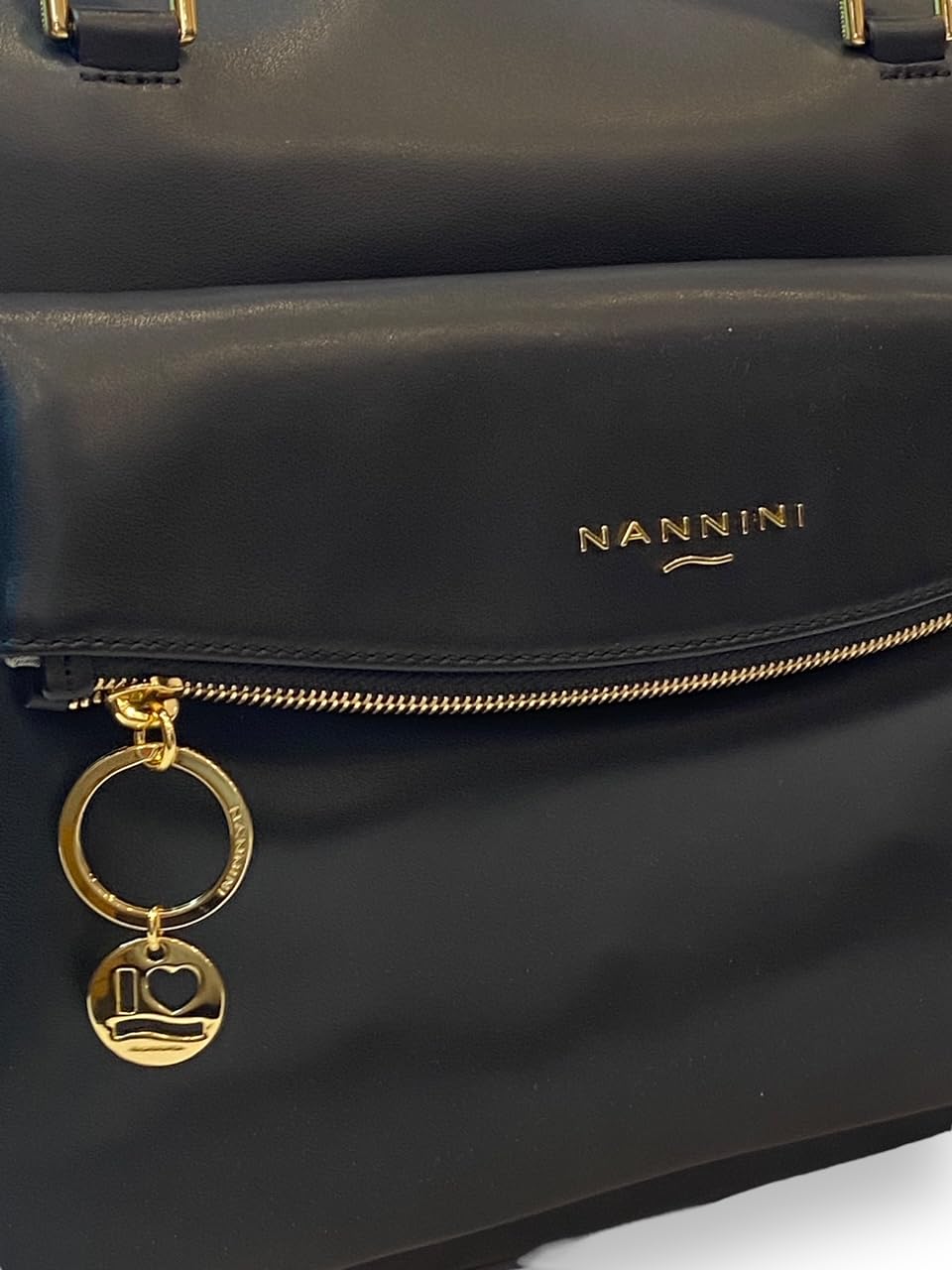 Nannini Firenze Borsa shopper 100% pelle Linea JAMIE art. 17205F (Nero) - Pelletteria Domizio