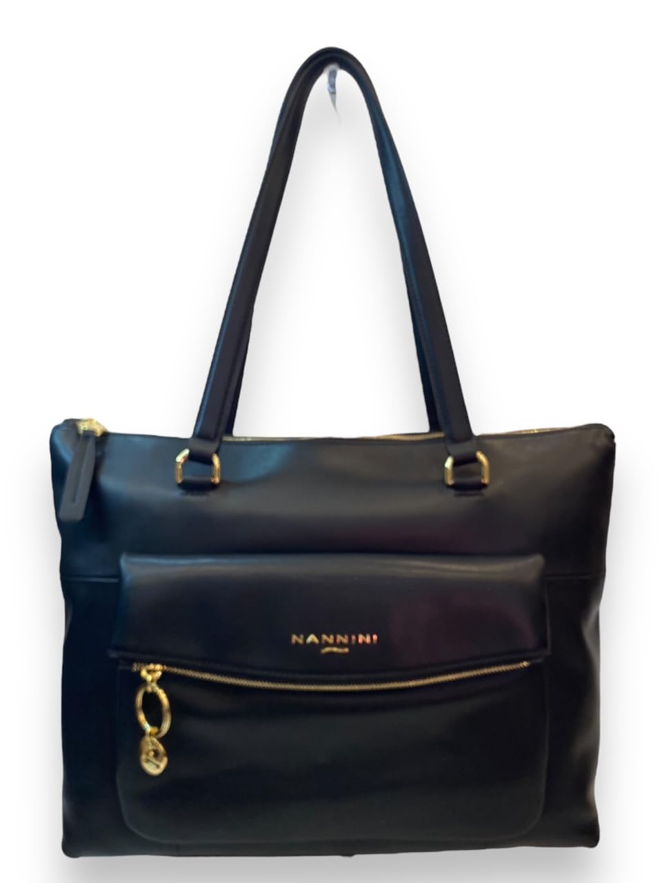 Nannini Firenze Borsa shopper 100% pelle Linea JAMIE art. 17205F (Nero) - Pelletteria Domizio