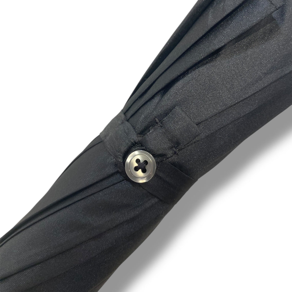 Ombrello Artigianale, manico in legno di Frassino - colore Nero - Pelletteria Domizio