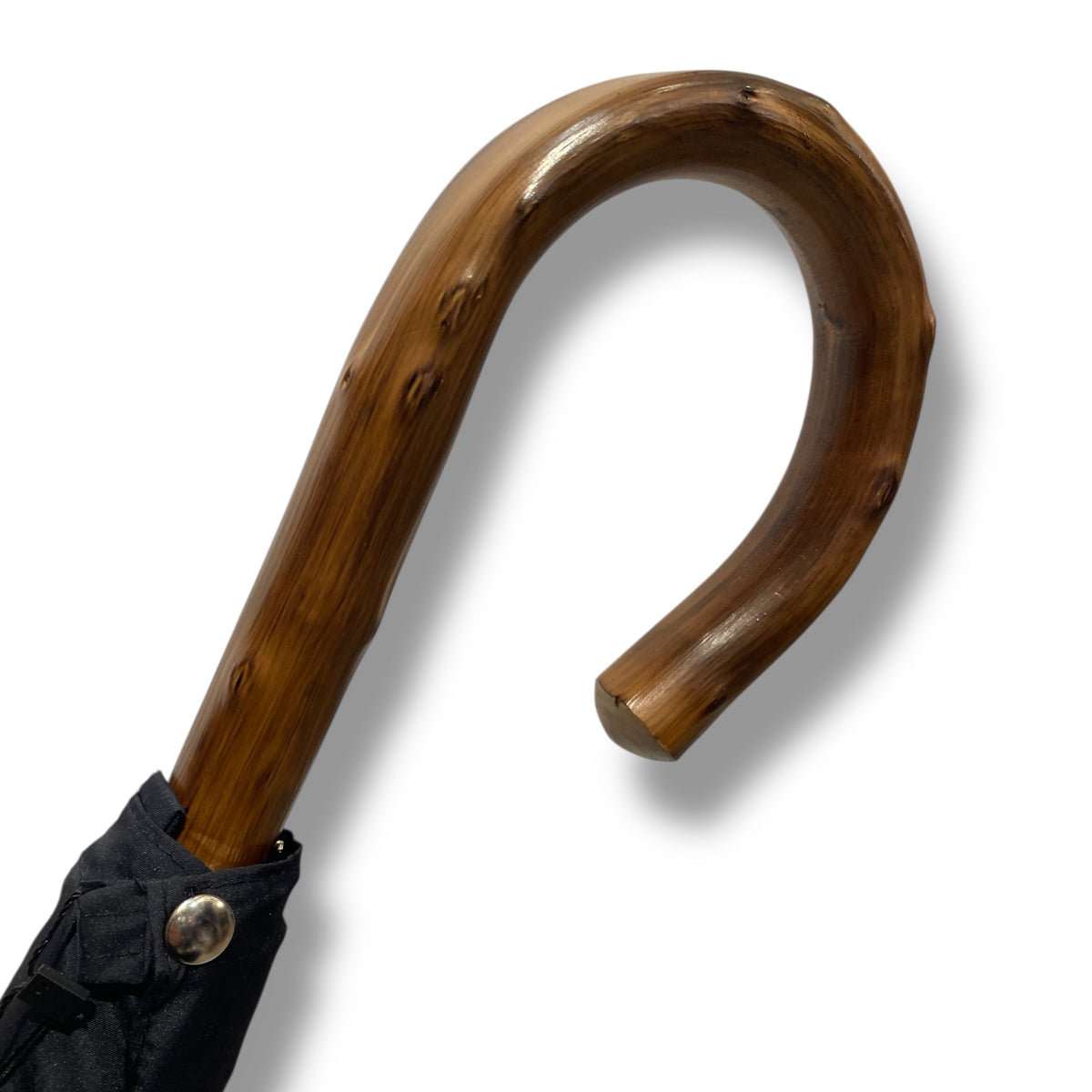 Ombrello Bastone intero in legno di Congo 10 Stecche - Lavorazione artigiamnale Ombrelli Domizio dal 1989 Made in Italy - Pelletteria Domizio