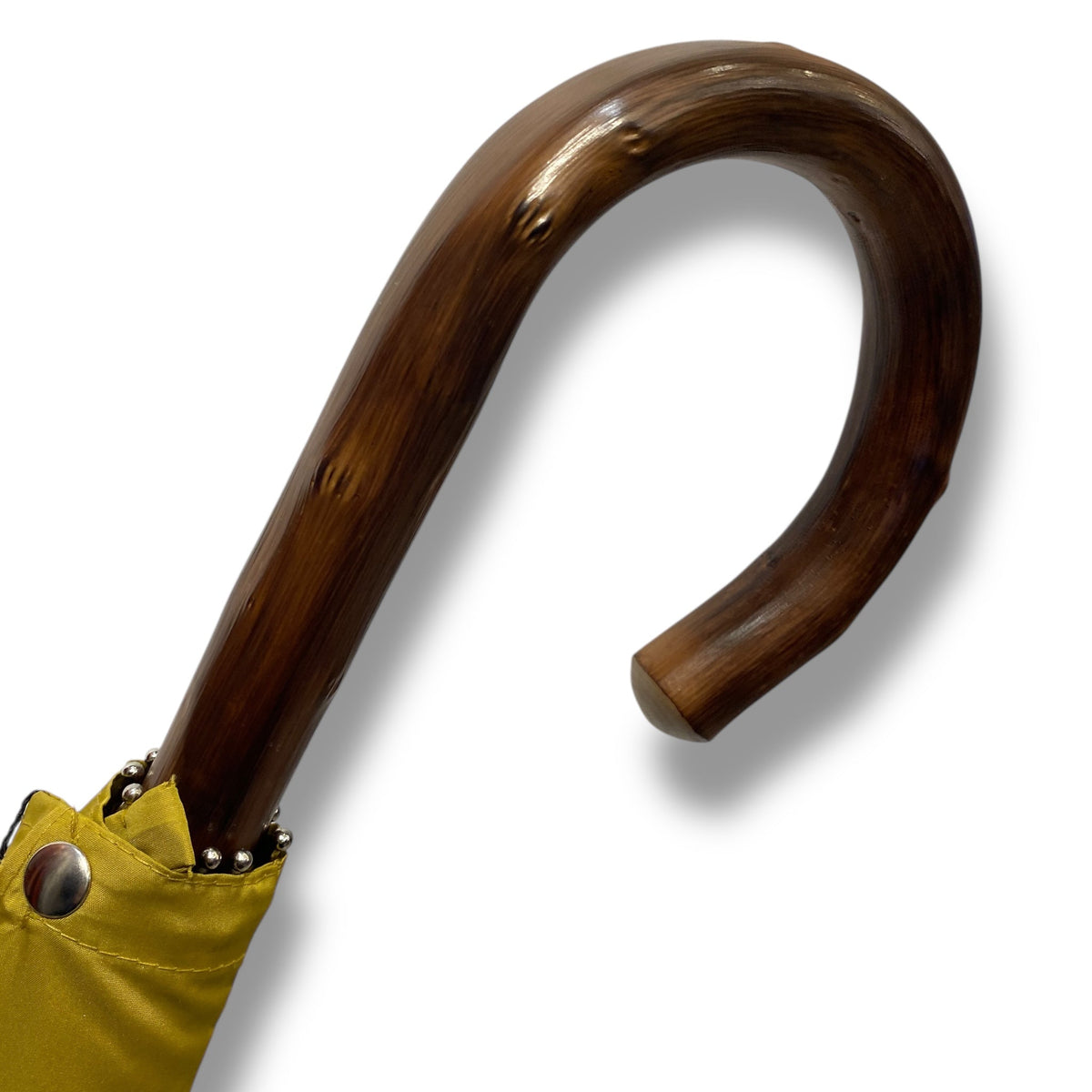 Ombrello Bastone intero in legno di Congo 10 Stecche - Lavorazione artigiamnale Ombrelli Domizio dal 1989 Made in Italy - Pelletteria Domizio