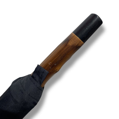 Ombrello Bastone intero in legno di Congo 10 Stecche - Lavorazione artigiamnale Ombrelli Domizio dal 1989 Made in Italy - Pelletteria Domizio