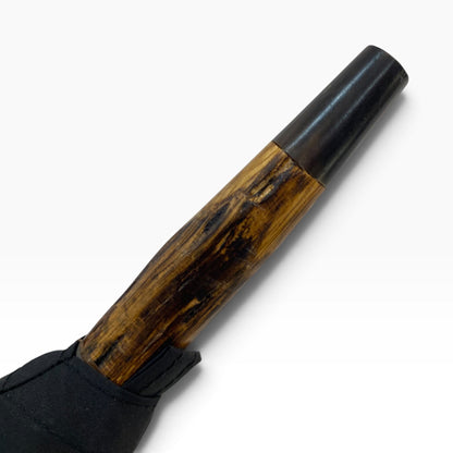 Ombrello Bastone intero in legno di Ginestra - Lavorazione artigiamnale Ombrelli Domizio dal 1989 Made in Italy - Pelletteria Domizio