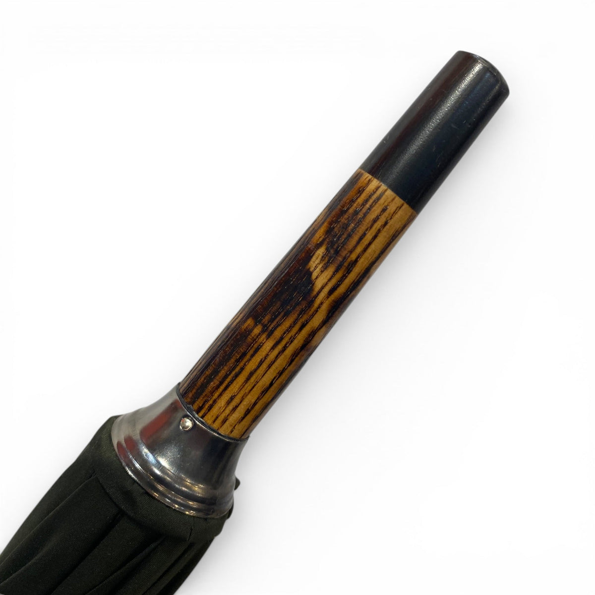 Ombrello Bastone intero in legno di Hickory 10 Stecche - Lavorazione artigiamnale Ombrelli Domizio dal 1989 Made in Italy - Pelletteria Domizio