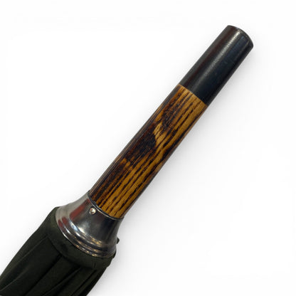 Ombrello Bastone intero in legno di Hickory 10 Stecche - Lavorazione artigiamnale Ombrelli Domizio dal 1989 Made in Italy - Pelletteria Domizio