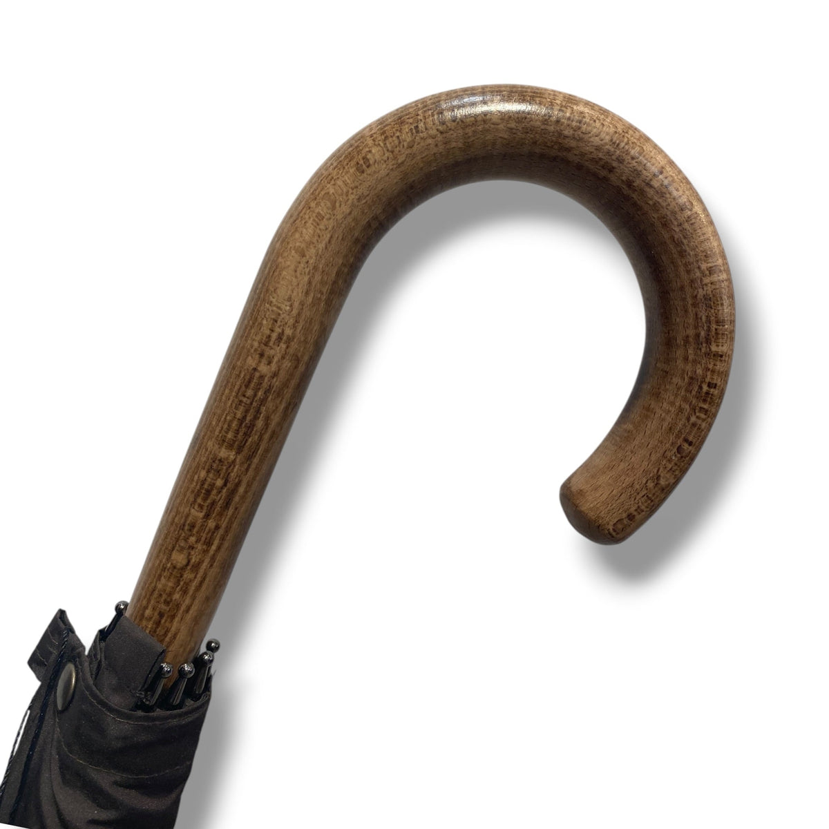 Ombrello Bastone intero in legno di Melo 10 Stecche - Lavorazione artigiamnale Ombrelli Domizio dal 1989 - Pelletteria Domizio