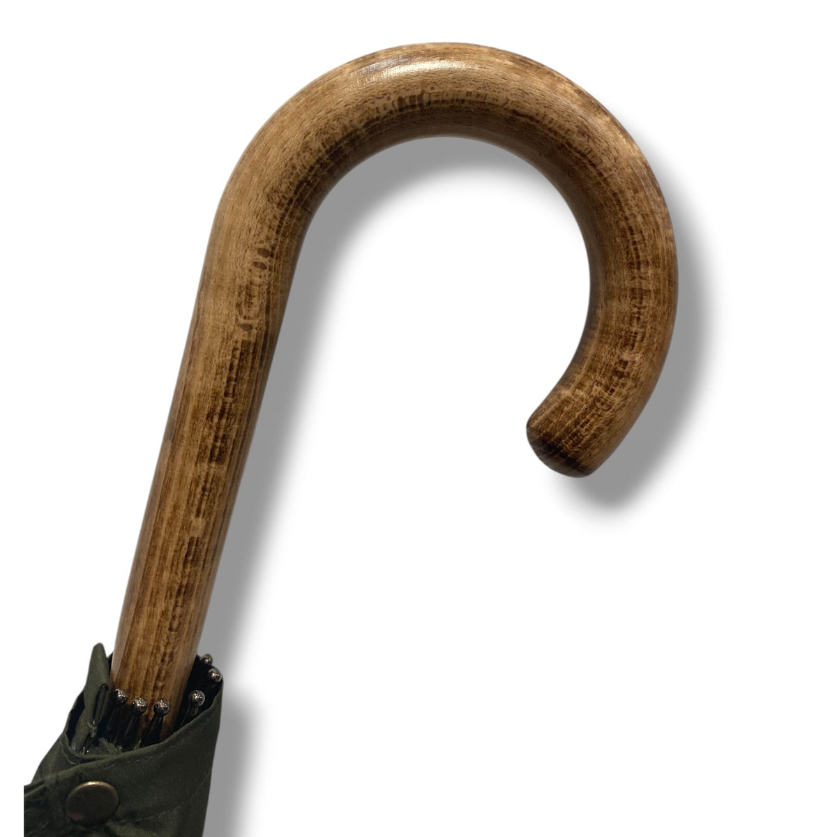 Ombrello Bastone intero in legno di Melo 10 Stecche - Lavorazione artigiamnale Ombrelli Domizio dal 1989 - Pelletteria Domizio