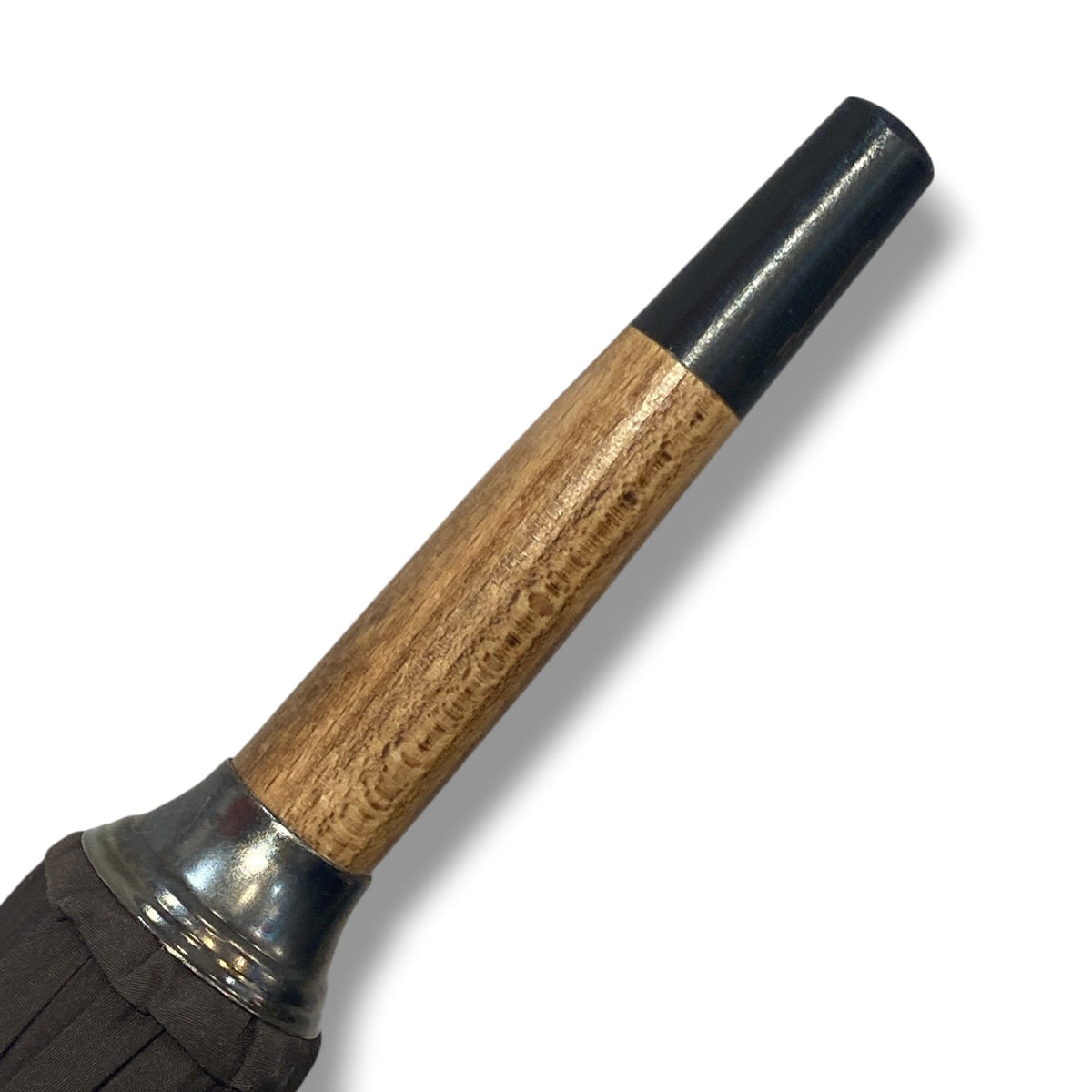 Ombrello Bastone intero in legno di Melo 10 Stecche - Lavorazione artigiamnale Ombrelli Domizio dal 1989 - Pelletteria Domizio
