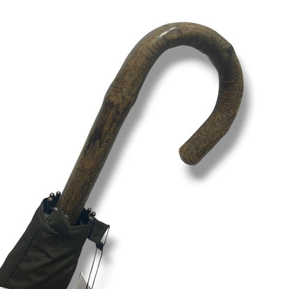 Ombrello Bastone intero in legno di Ulivo 10 Stecche - Lavorazione artigiamnale Ombrelli Domizio dal 1989 - Pelletteria Domizio