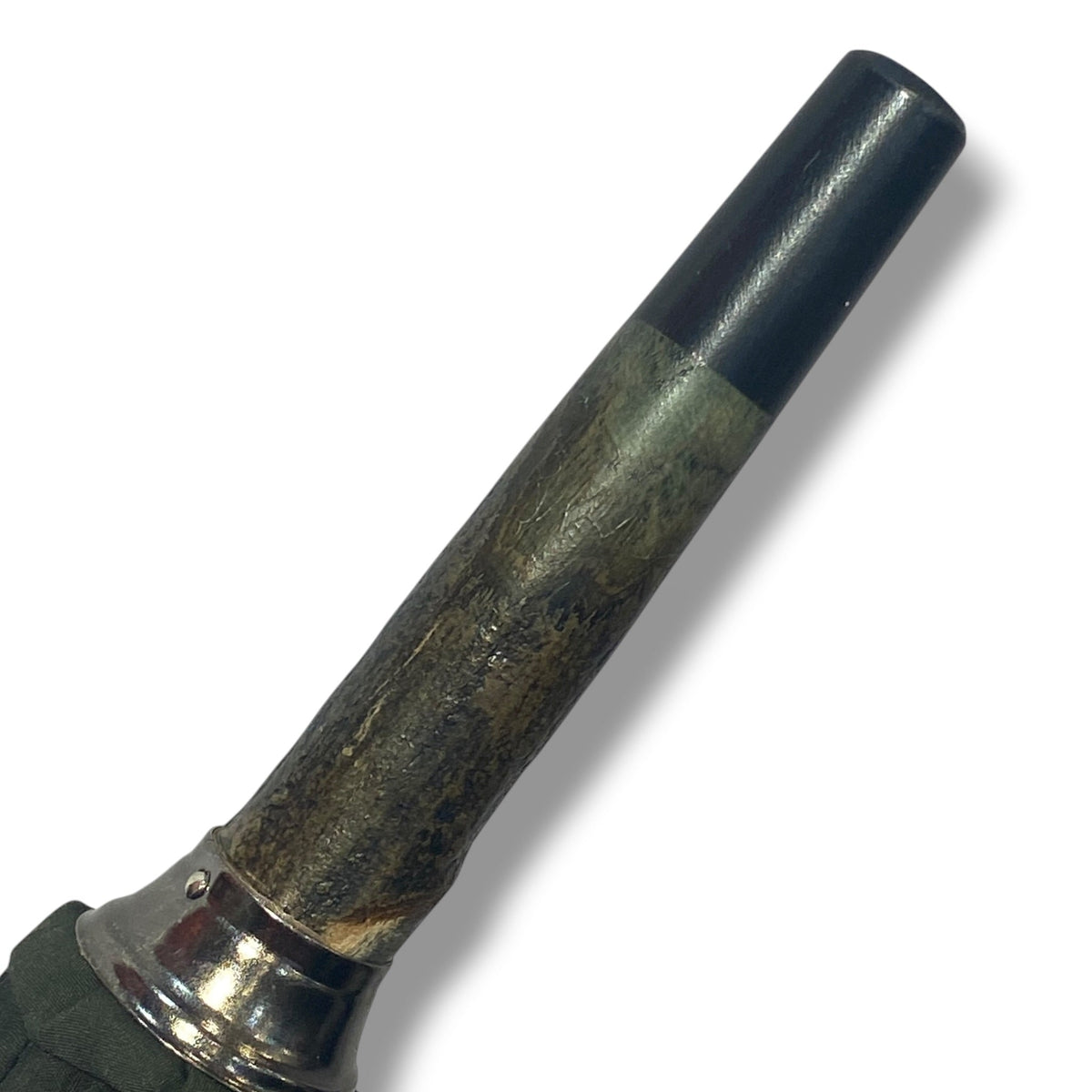 Ombrello Bastone intero in legno di Ulivo 10 Stecche - Lavorazione artigiamnale Ombrelli Domizio dal 1989 - Pelletteria Domizio