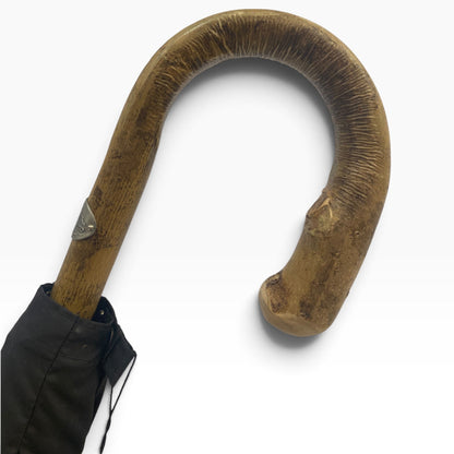 Ombrello Bastone intero in legno di Ulivo 10 Stecche - Lavorazione artigiamnale Ombrelli Domizio dal 1989 - Pelletteria Domizio