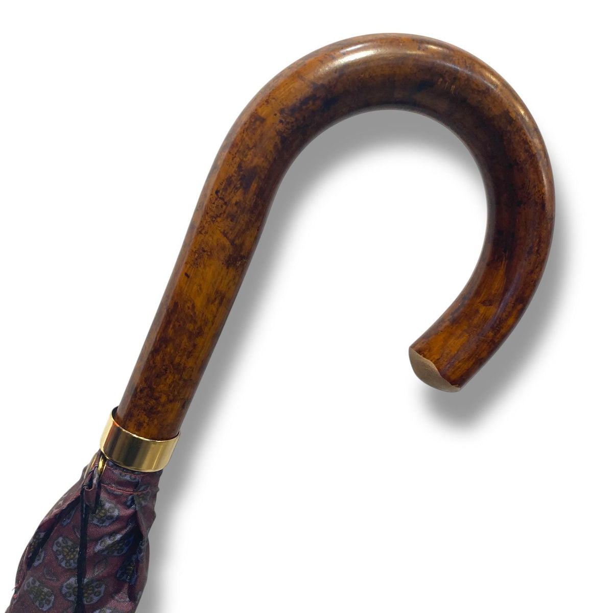 Ombrello classico manico in Canna di Malacca 10 Stecche tessuto Nylon - Pelletteria Domizio