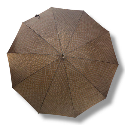 Ombrello classico manico in Canna di Malacca 10 Stecche tessuto Nylon - Pelletteria Domizio
