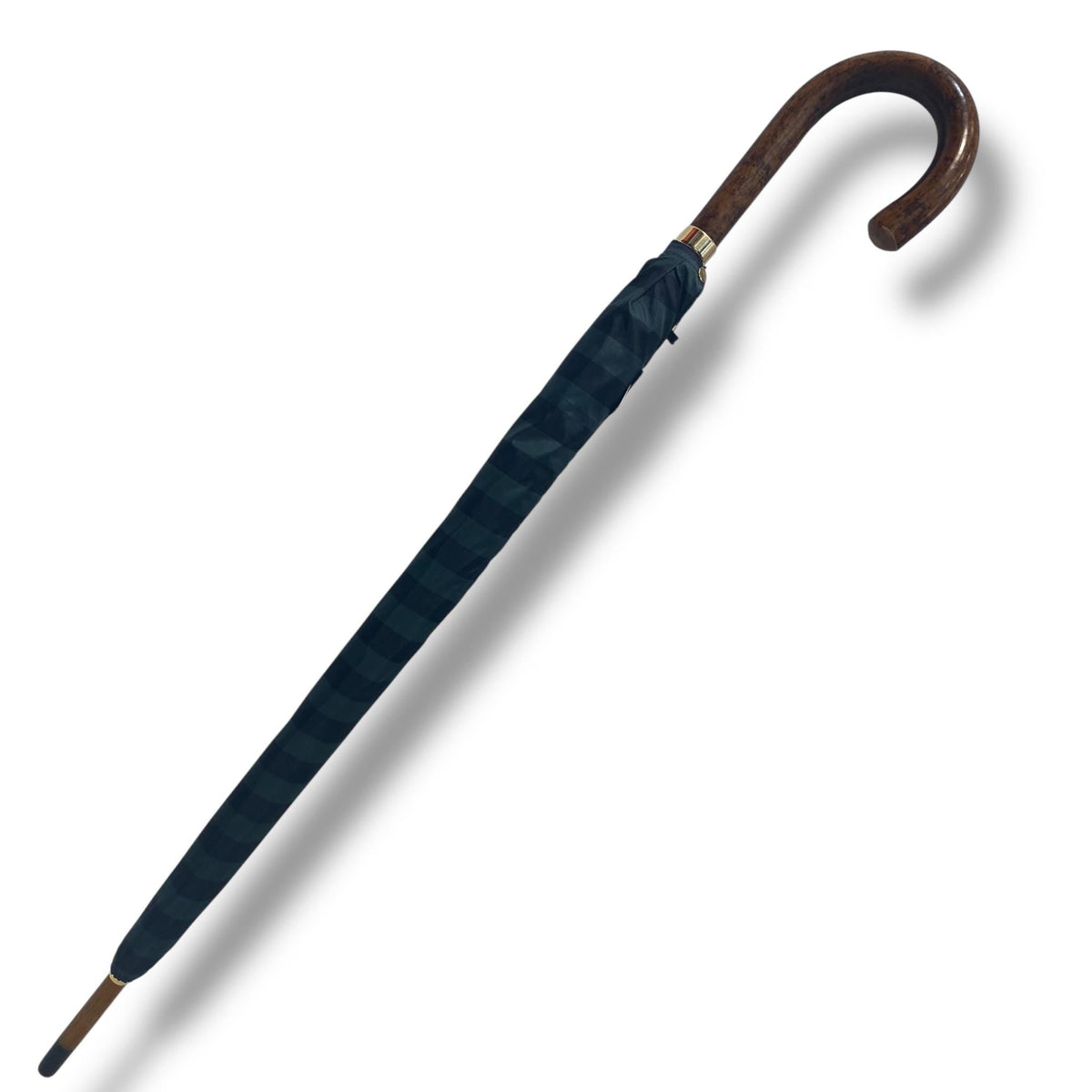 Ombrello classico manico in Canna di Malacca 10 Stecche tessuto Nylon - Pelletteria Domizio