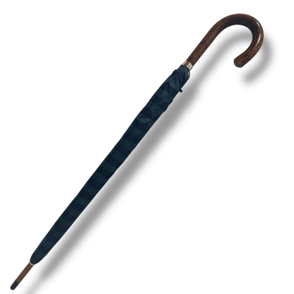 Ombrello classico manico in Canna di Malacca 10 Stecche tessuto Nylon - Pelletteria Domizio